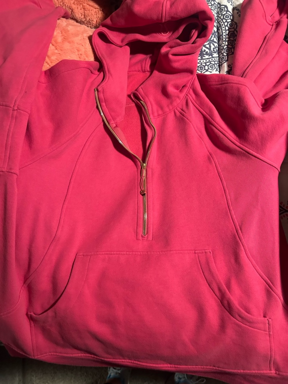lululemon athletica Pink Half-Zip Hoodie